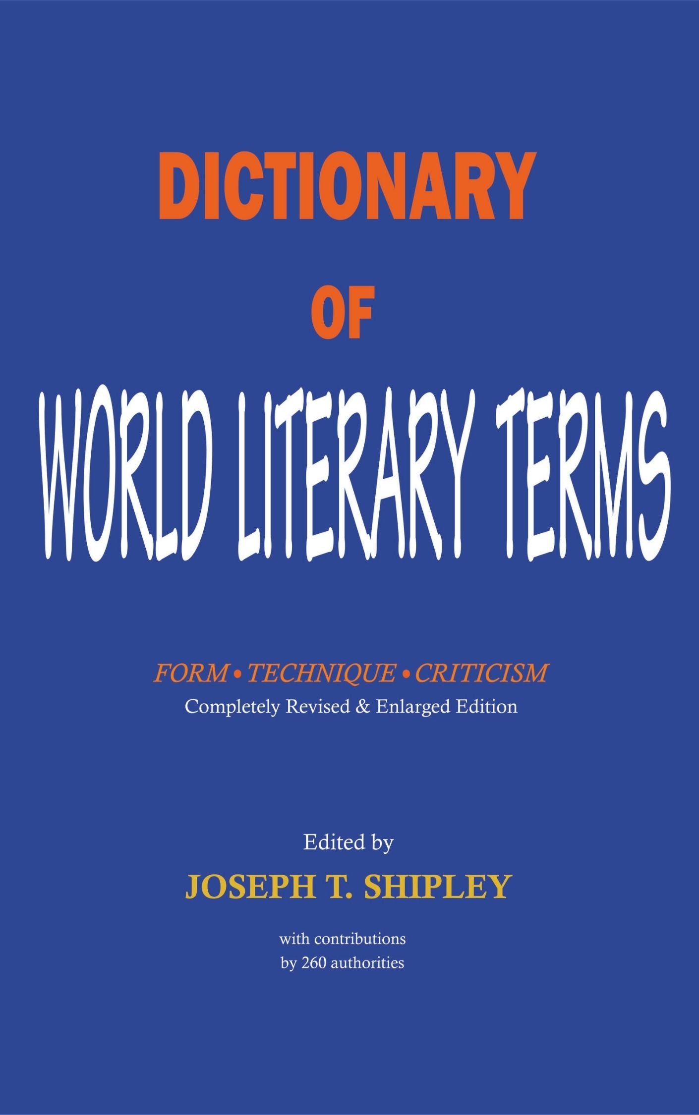 Dictionary of World Literary Terms