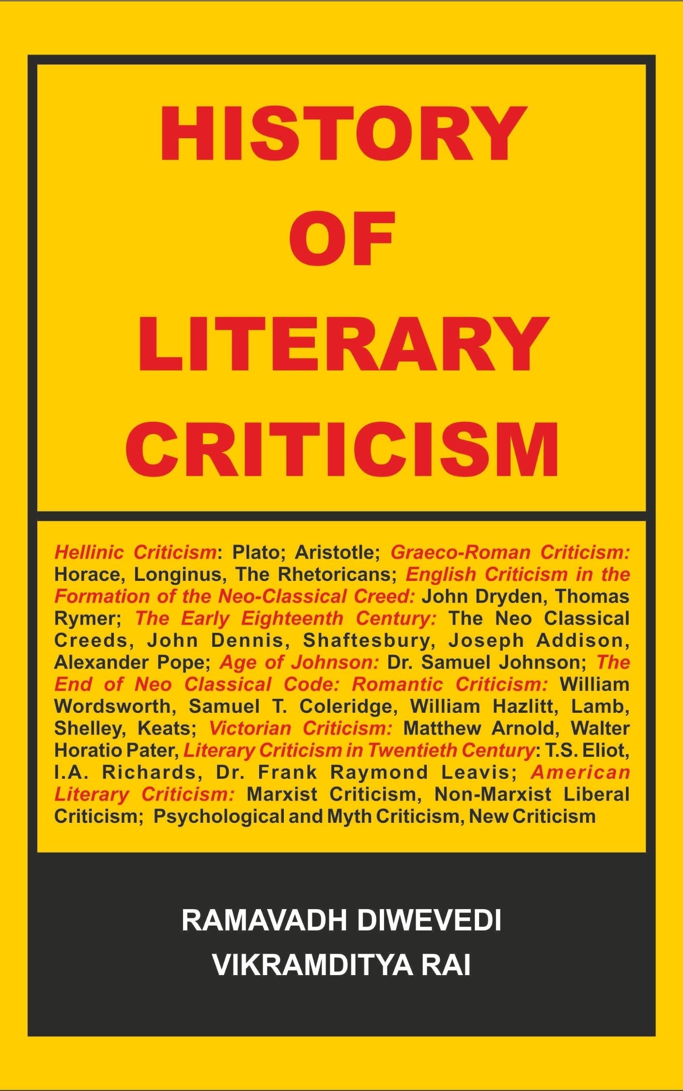 History of Literary Criticism