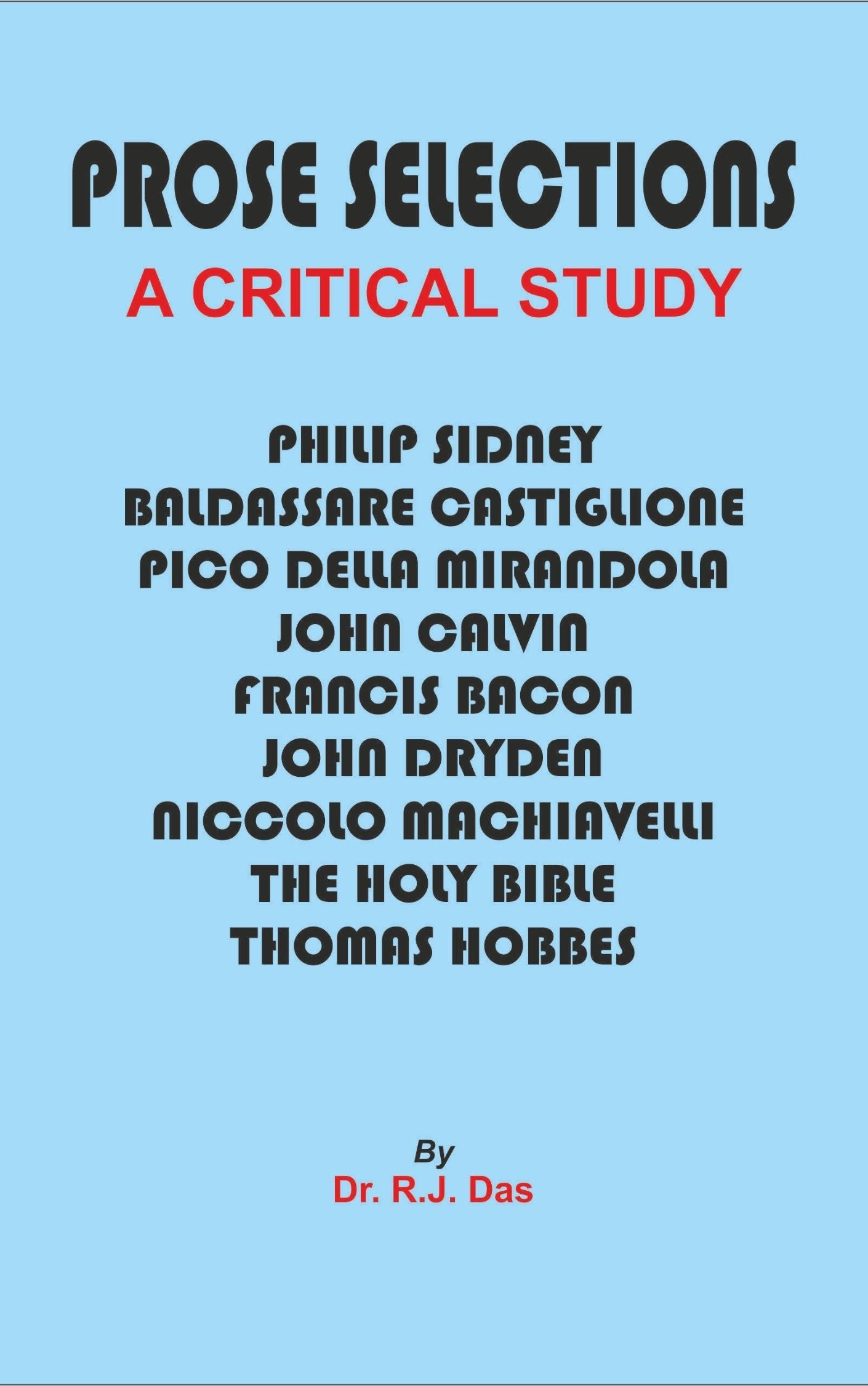 Prose Selections A Critical Study