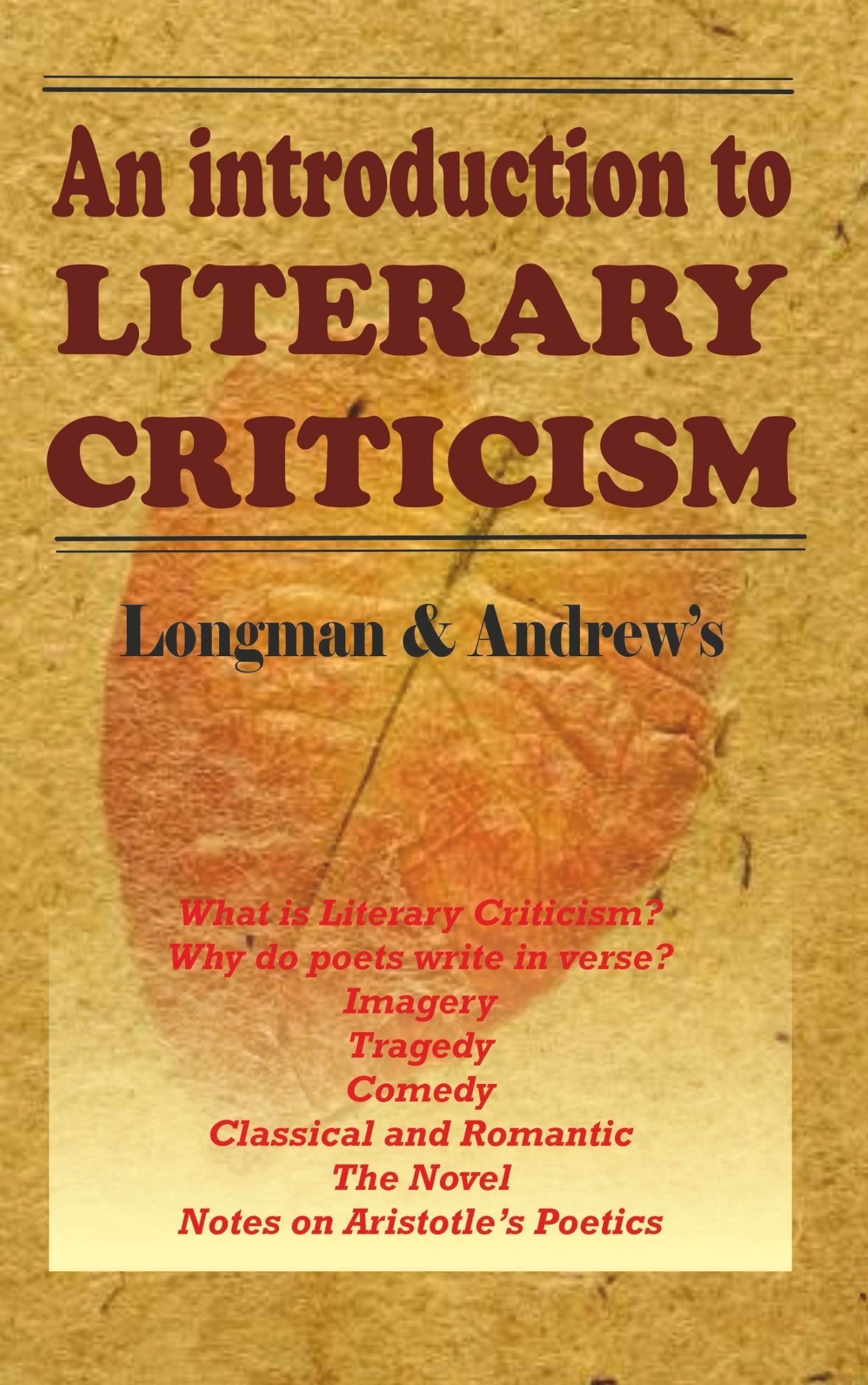 An Introduction to Literary Criticism