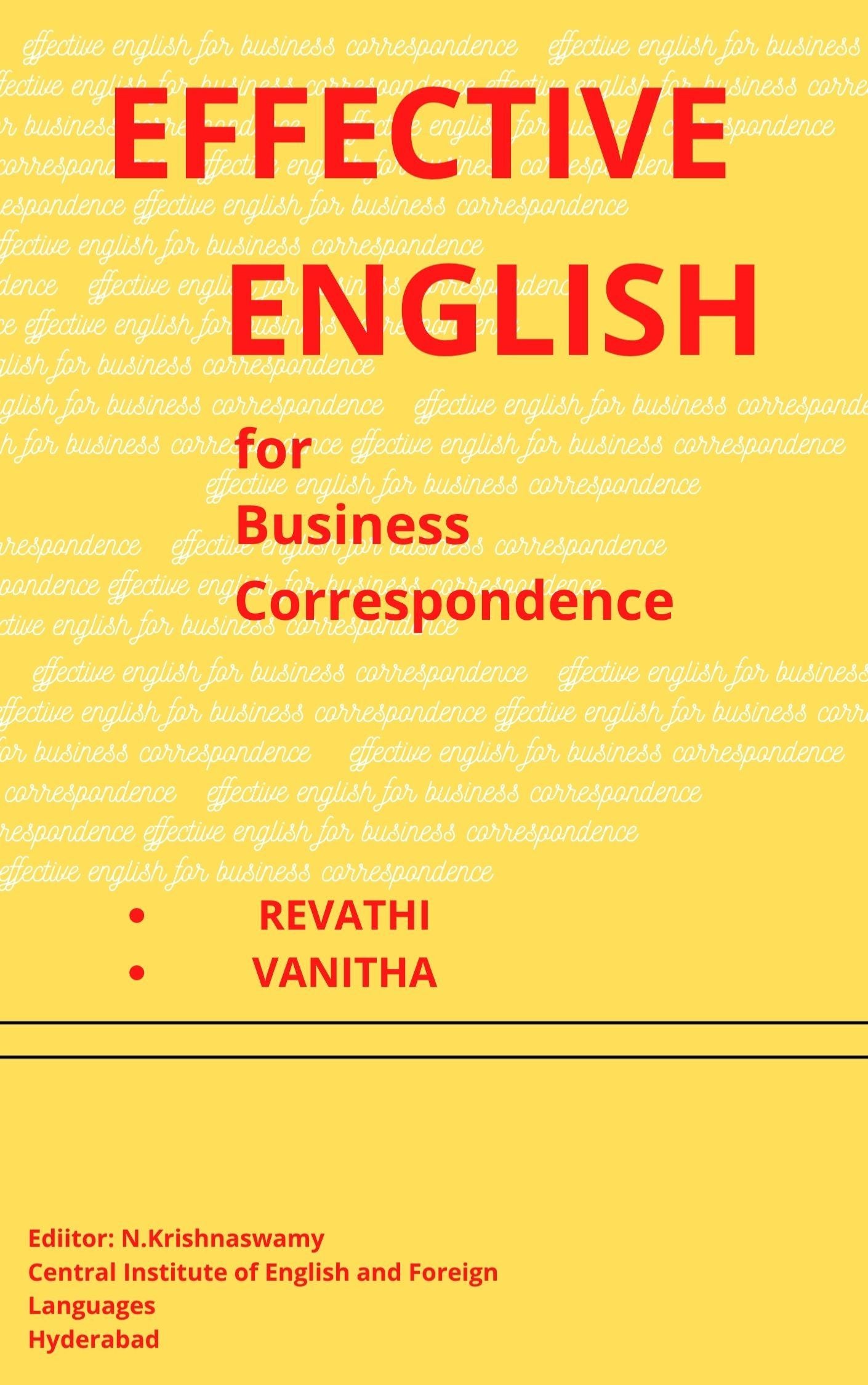 Effective English for Business Correspondence